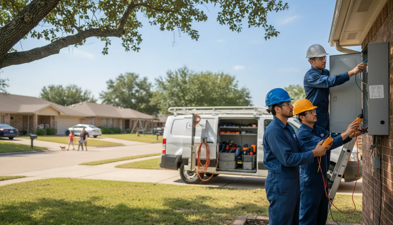 Certified electrician providing emergency electrical services in Eden, TX